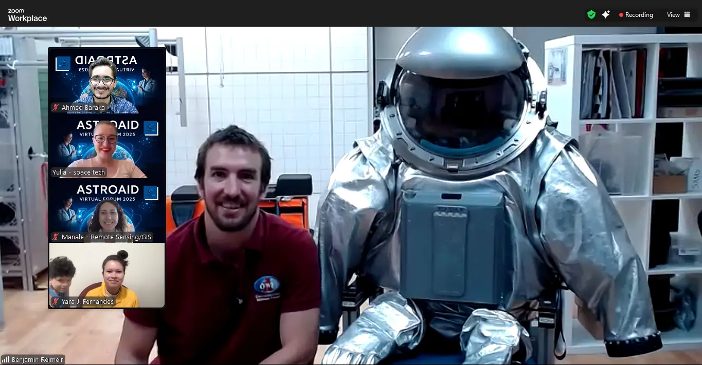 A live spacesuit and analogue-environment demonstration during the 2025 forum